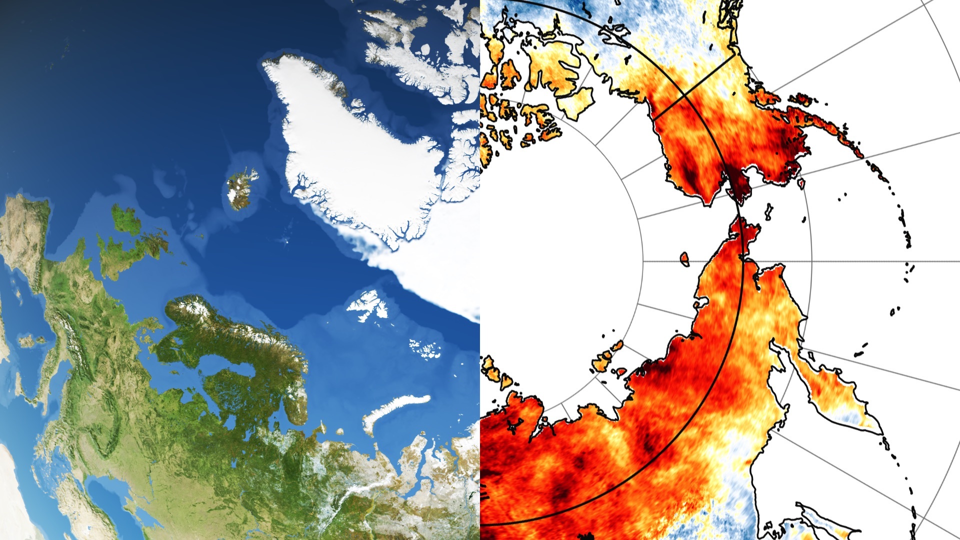 Preview Image for NASA Sees High Temperatures, Wildfires, and Annual Sea Ice Minimum Extent in Warming Arctic
