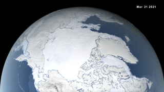 Link to Recent Story entitled: 2021 Arctic Sea Ice Maximum Extent Ranks Seventh-Lowest on Record
