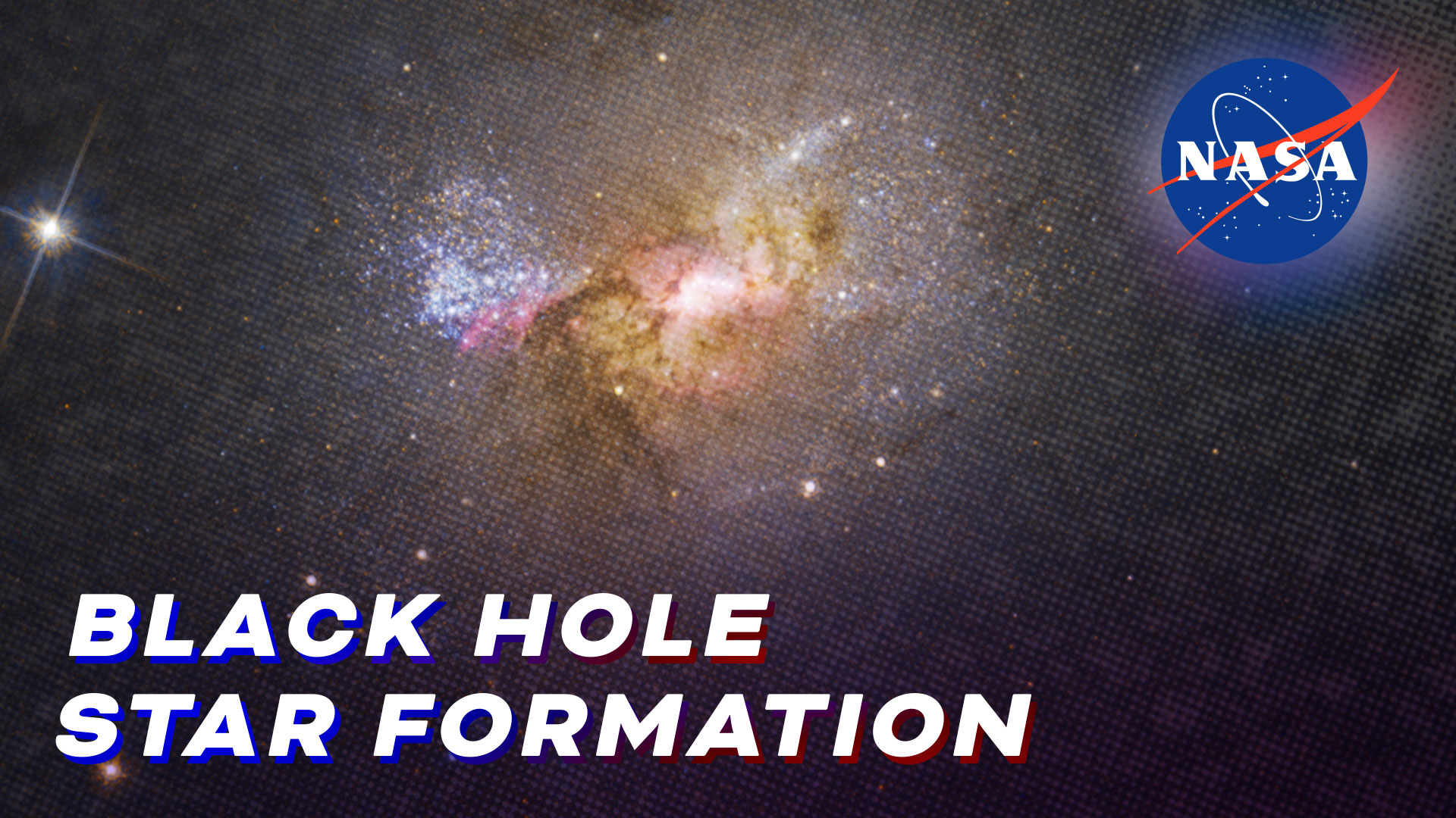 Preview Image for HUBBLE FINDS A BLACK HOLE IGNITING STAR FORMATION IN A DWARF GALAXY