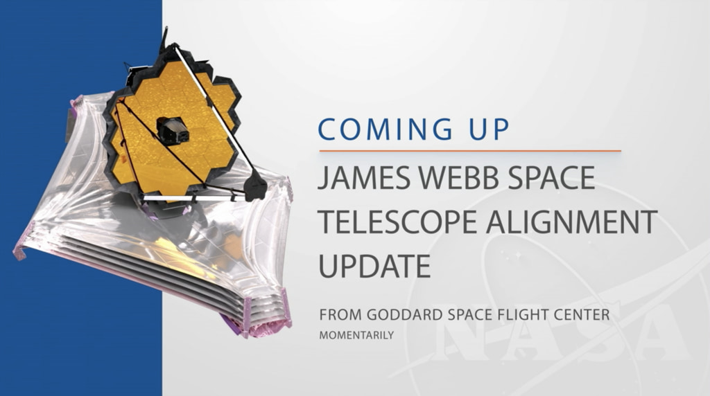 The press conference covering the latest update on the James Webb Space Telescope and the mirror alignment.