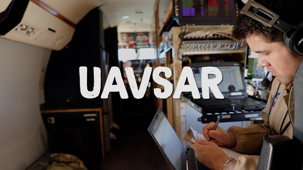 A segment highlighting how ABoVE utilizes NASA's UAVSAR for airborne observations. Universal Production Music: Pluck Up Courage by John Griggs [PRS], Philip Michael Guyler [PRS] Complete transcript available.