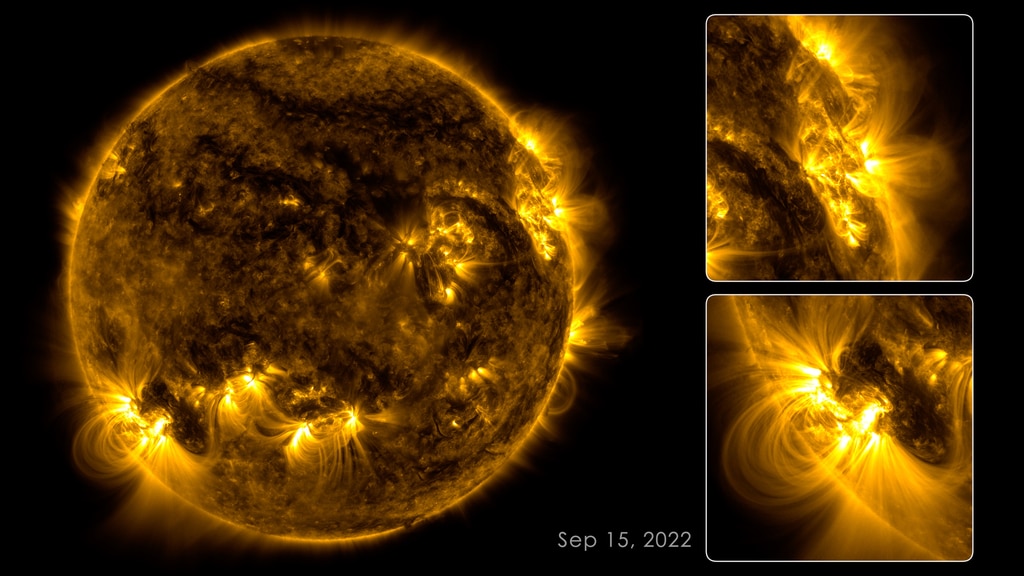 This 133-day time lapse of the Sun at 17.1nm shows brilliant active regions, dynamic loops of plasma and numerous solar eruptions.Music (in order): Concave Hexagon, Heptagon, Tetrahedron, Triangular Prism, Square-based Pyramid, Irregular Quadrilateral, Equilateral Triangle, Dodecahedron, Icosahedron, all from "Geometric Shapes" written and produced by Lars Leonhard.Credit: NASA's Goddard Space Flight Center/SDOWatch this video on the NASA Goddard YouTube channel.Complete transcript available.Video Descriptive Text available.