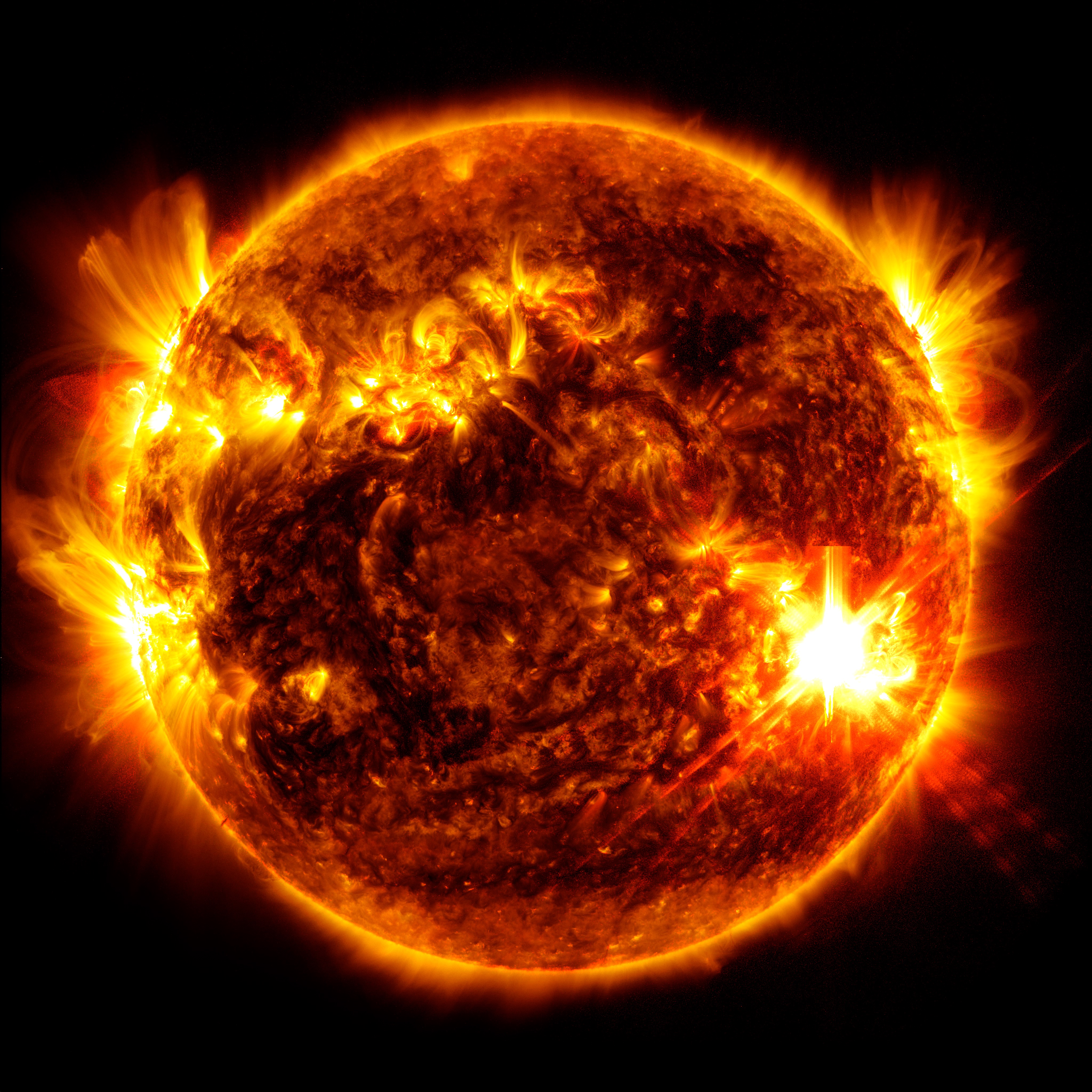 NASA SVS Continued Strong Solar Flare Activity May 1011, 2024