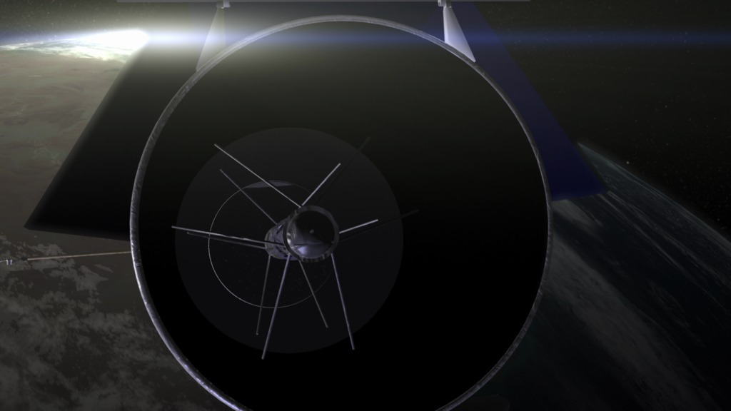 --THESE ANIMATIONS DO NOT REFLECT THE CURRENT DESIGN OF THE SPACECRAFT--Please use the WFIRST Updated Spacecraft Beauty Pass AnimationsA five-shot beauty pass of the WFIRST spacecraft on orbit