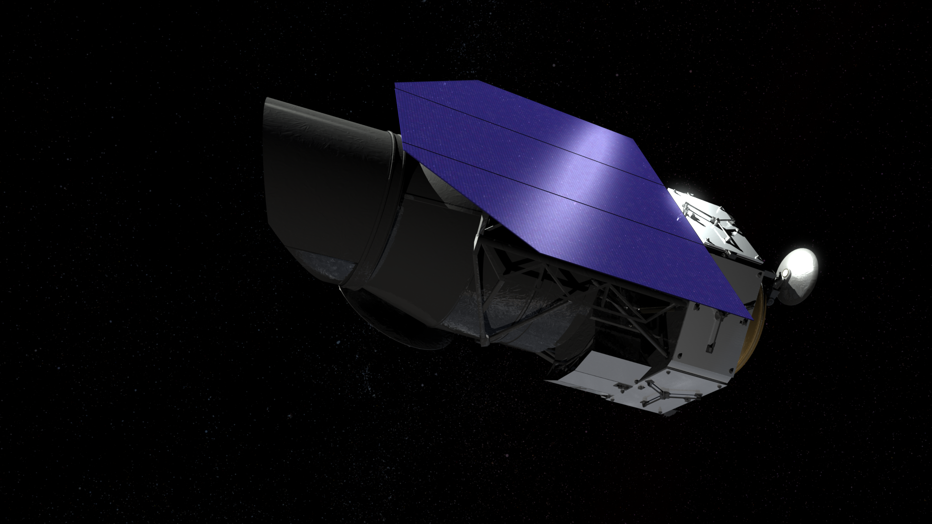 "Beauty pass" animation of WFIRST spacecraft