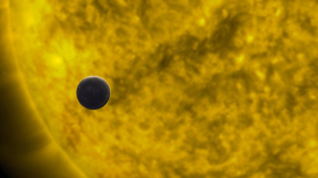 Mercury transiting the Sun
