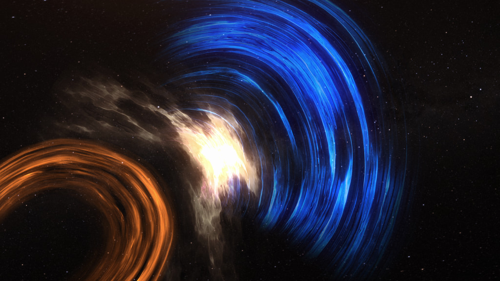 A coronal mass ejection (CME) erupts from the Sun and sends Type II radio bursts ahead of it. SunRISE measures the radio bursts and transmits the data to NASA’s Deep Space Network. Type II radio bursts are the earliest indicators of shocks from a solar eruption and can provide information on solar energetic particle (SEP) events. 