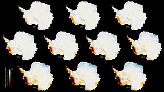 Link to Recent Story entitled: Antarctic Ice Loss 2003-2013
