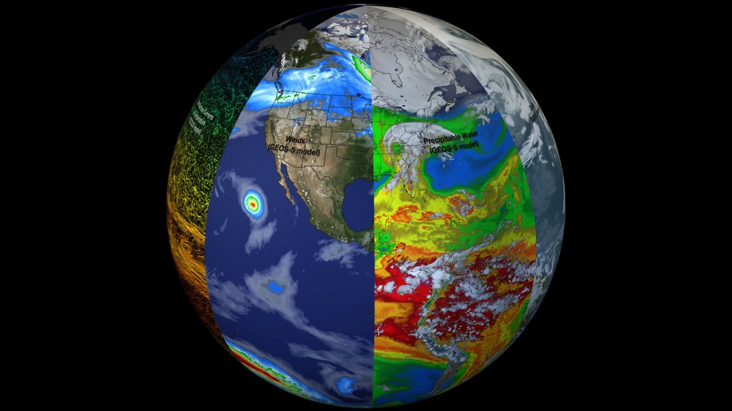 Slices of Earth observational and modeling data