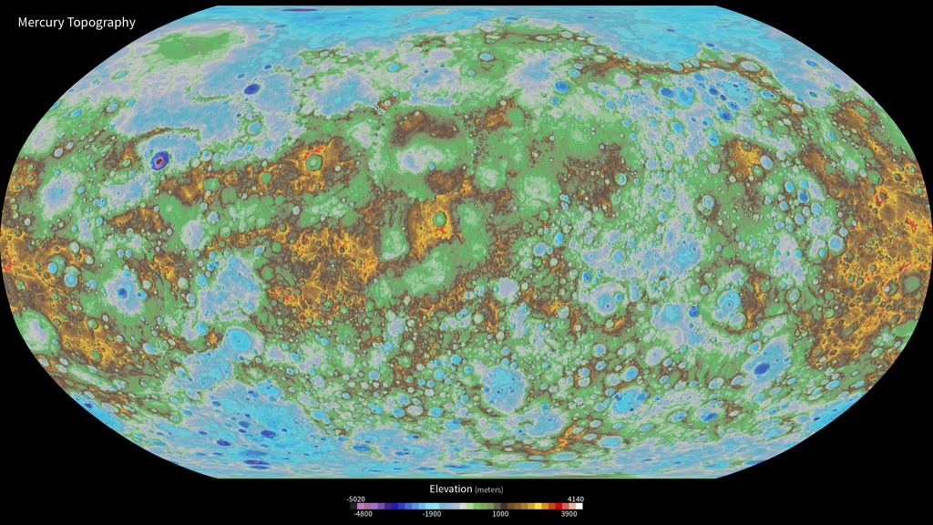 Preview Image for First Global Topographic Model of Mercury