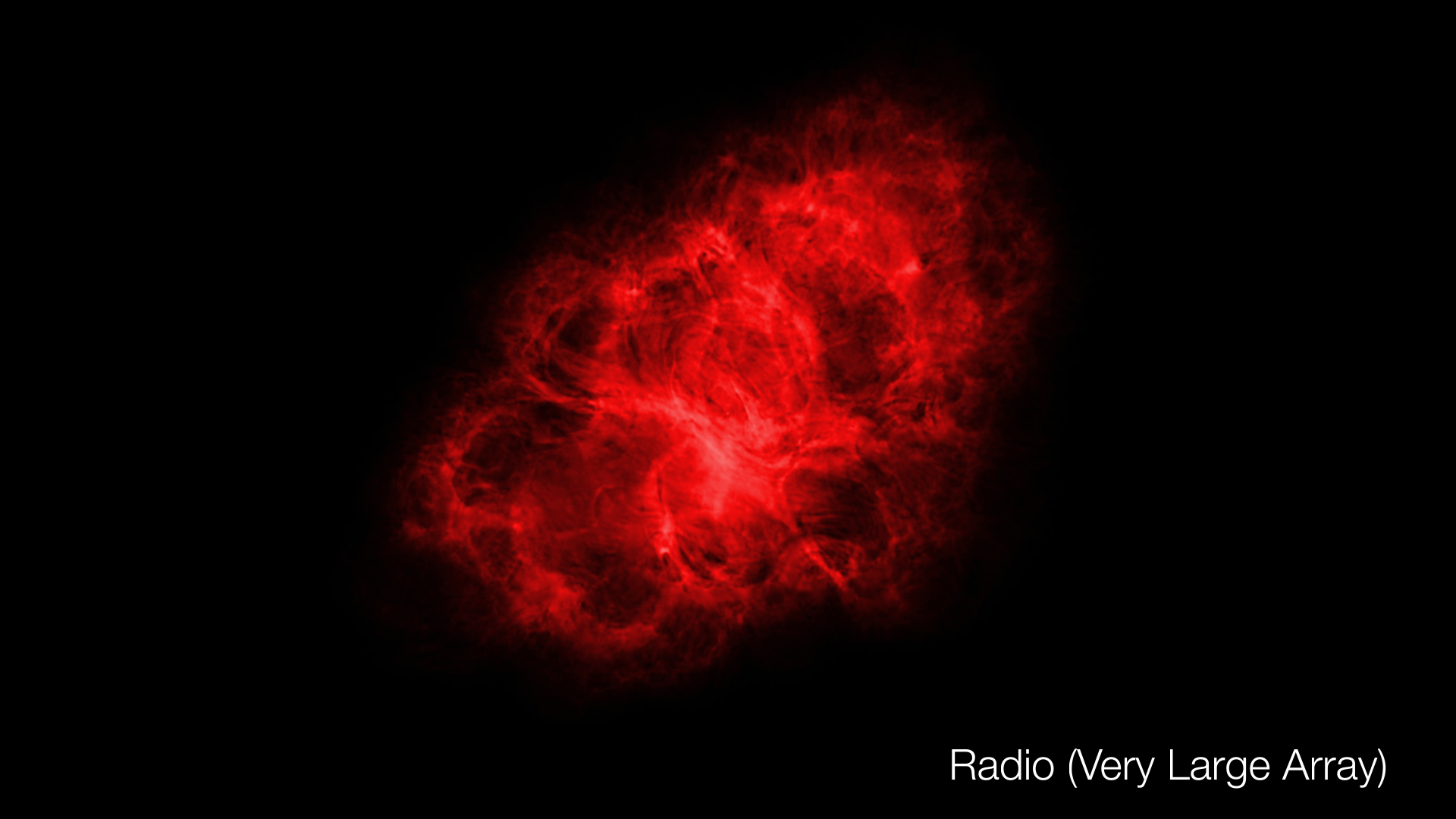 Radio image of the Crab Nebula.