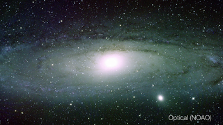 Link to Recent Story entitled: Andromeda Galaxy in Visible and Infrared