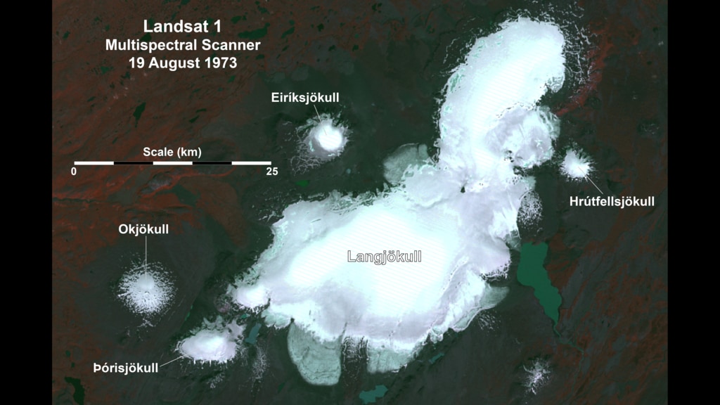 Ice loss from 1973 to 2019